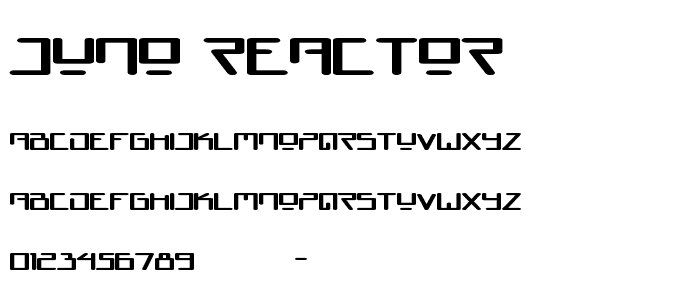 Juno Reactor font